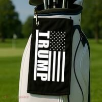 Donald Trump Simple Flag Golf Towel thumb 2