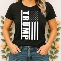 Donald Trump Simple Flag Women's T-Shirt thumb 2