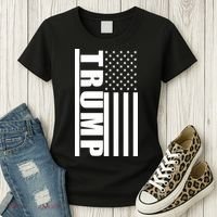 Donald Trump Simple Flag Women's T-Shirt thumb 3