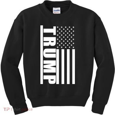 Donald Trump Simple Flag Kids Sweatshirt