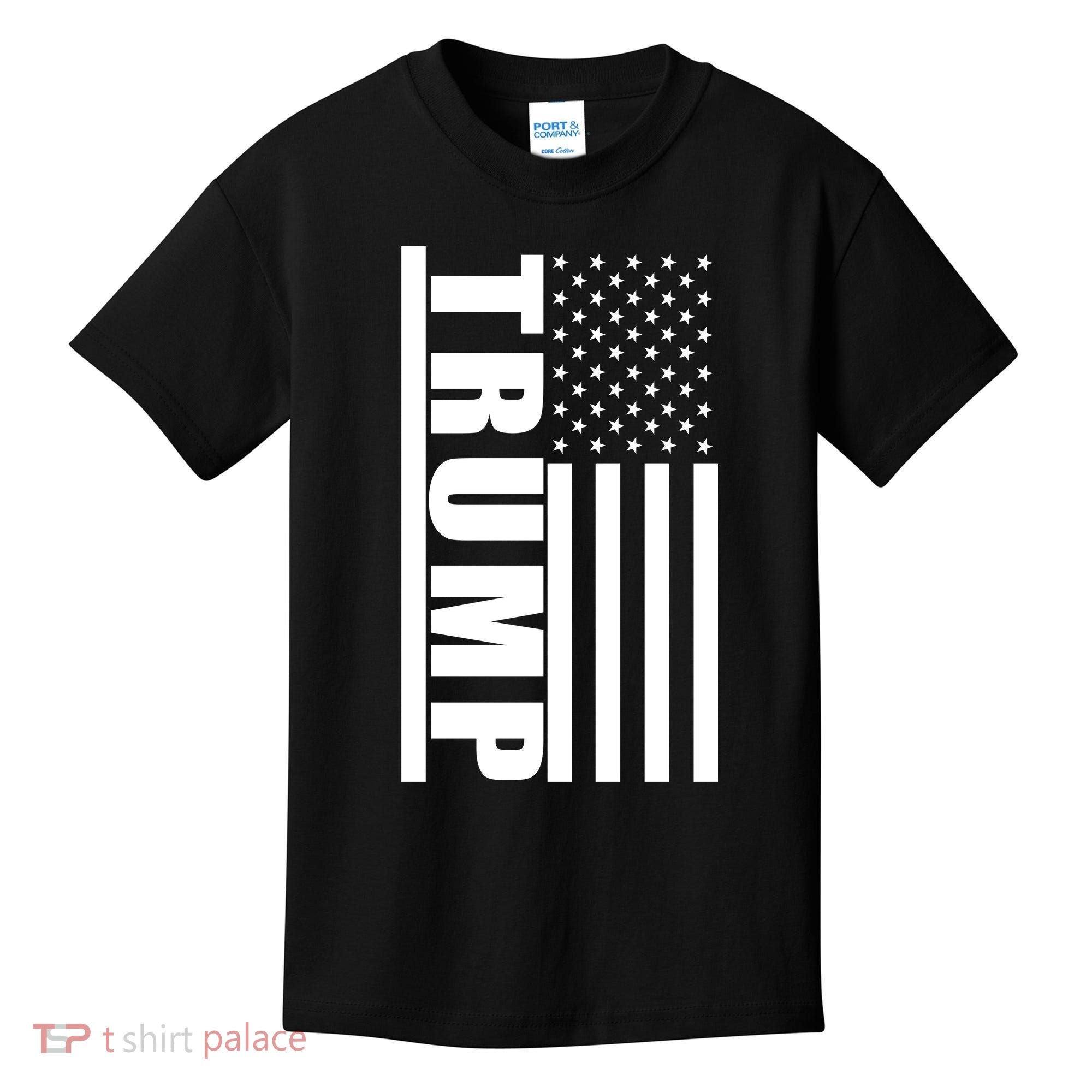 Donald Trump Simple Flag Kids T-Shirt