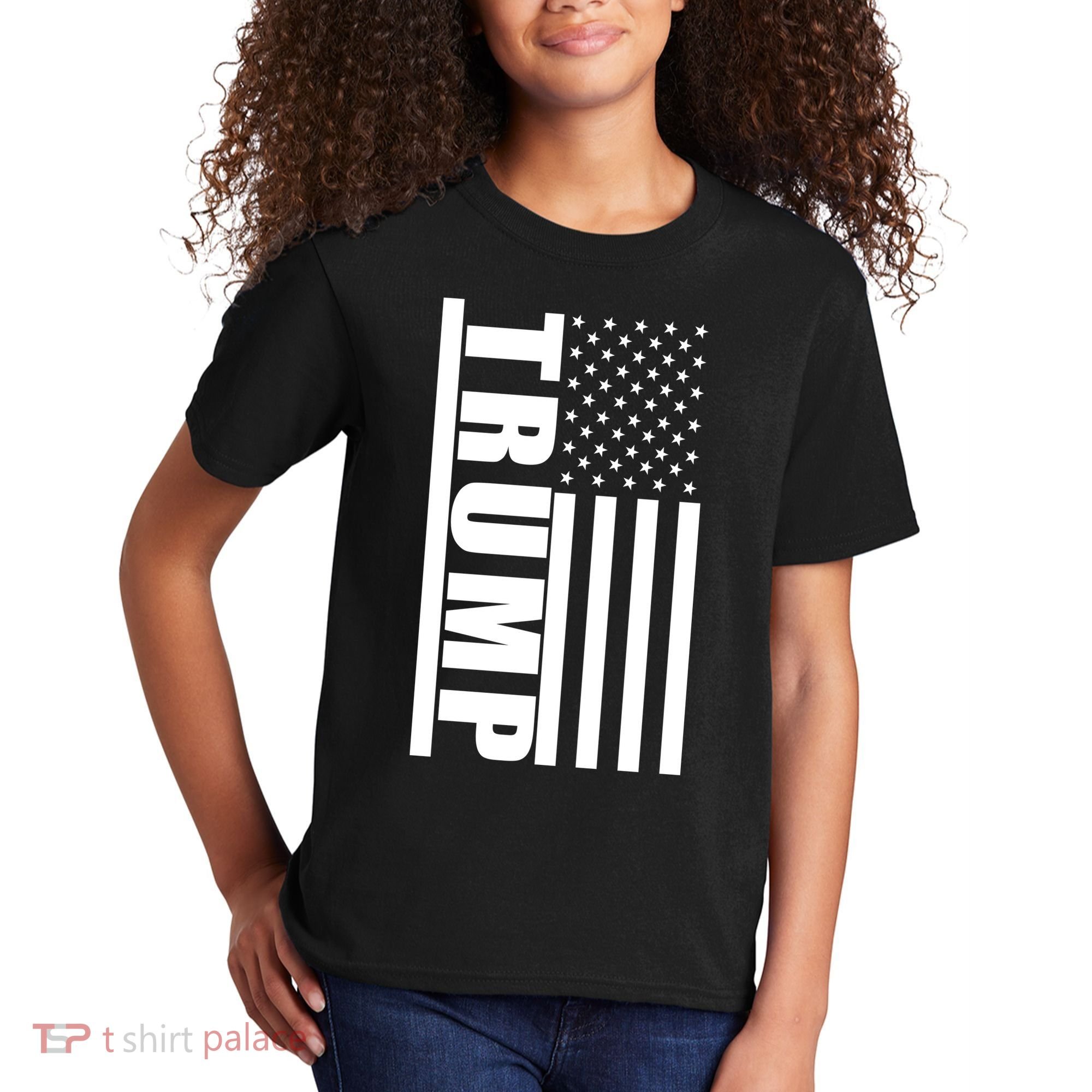 Donald Trump Simple Flag Kids T-Shirt