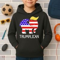 Donald Trump Trumplican 2020 Election Kids Hoodie thumb 2