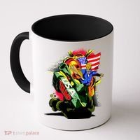 Donald Trump USA Army Tank 2020 President Coffee Mug thumb 0