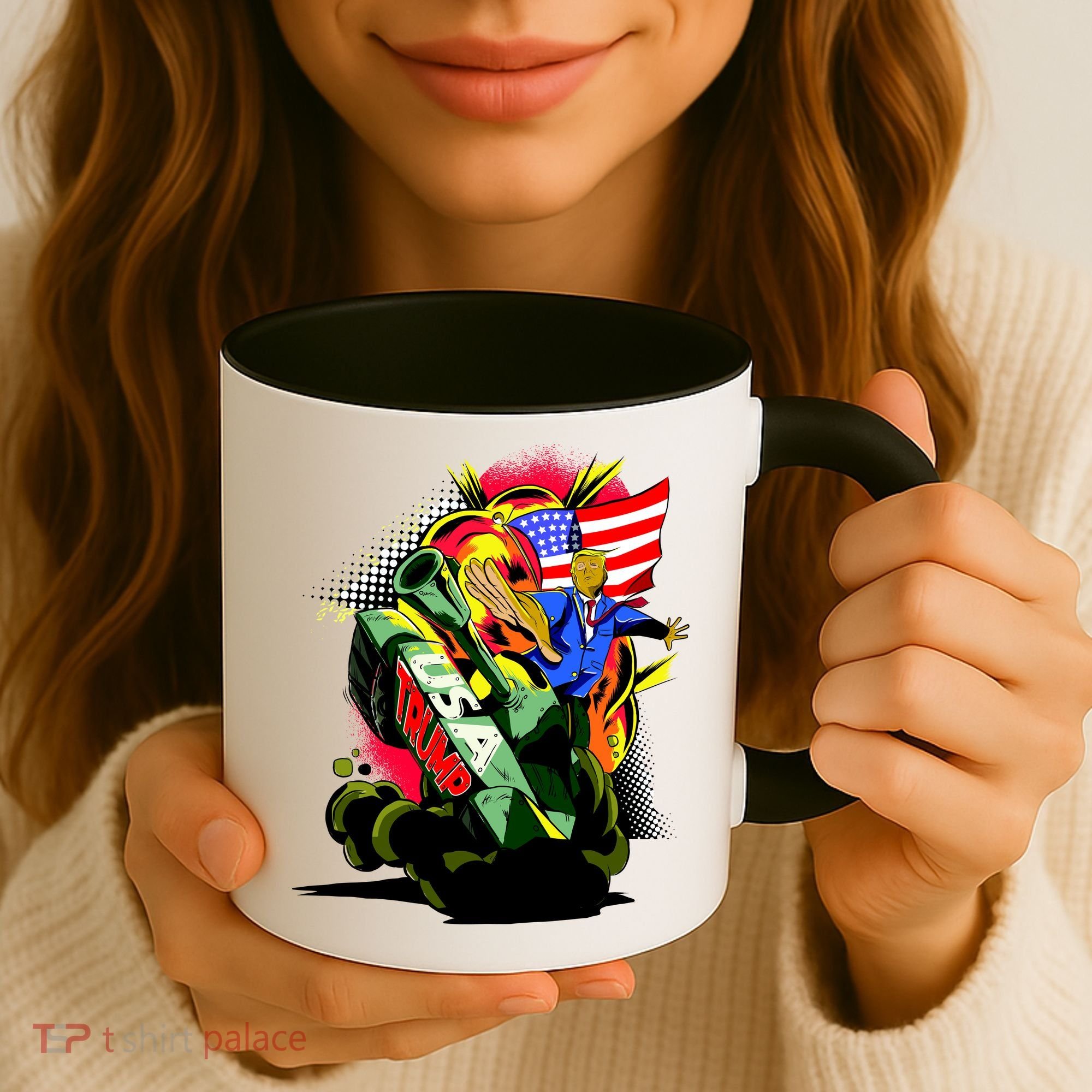 Donald Trump USA Army Tank 2020 President Coffee Mug
