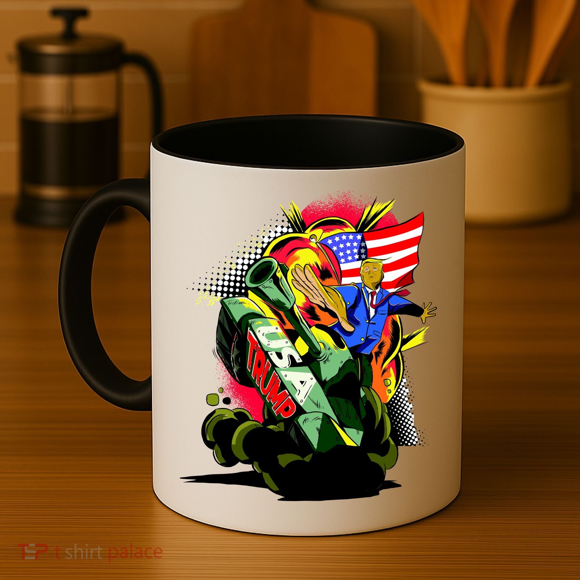 Donald Trump USA Army Tank 2020 President Coffee Mug