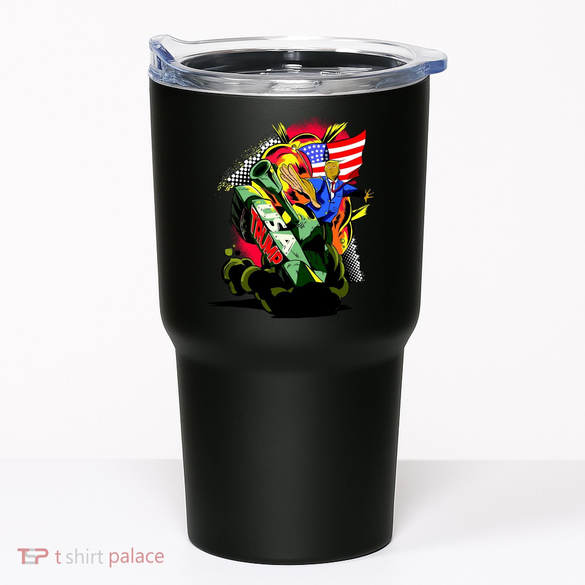 Donald Trump USA Army Tank 2020 President Tumbler