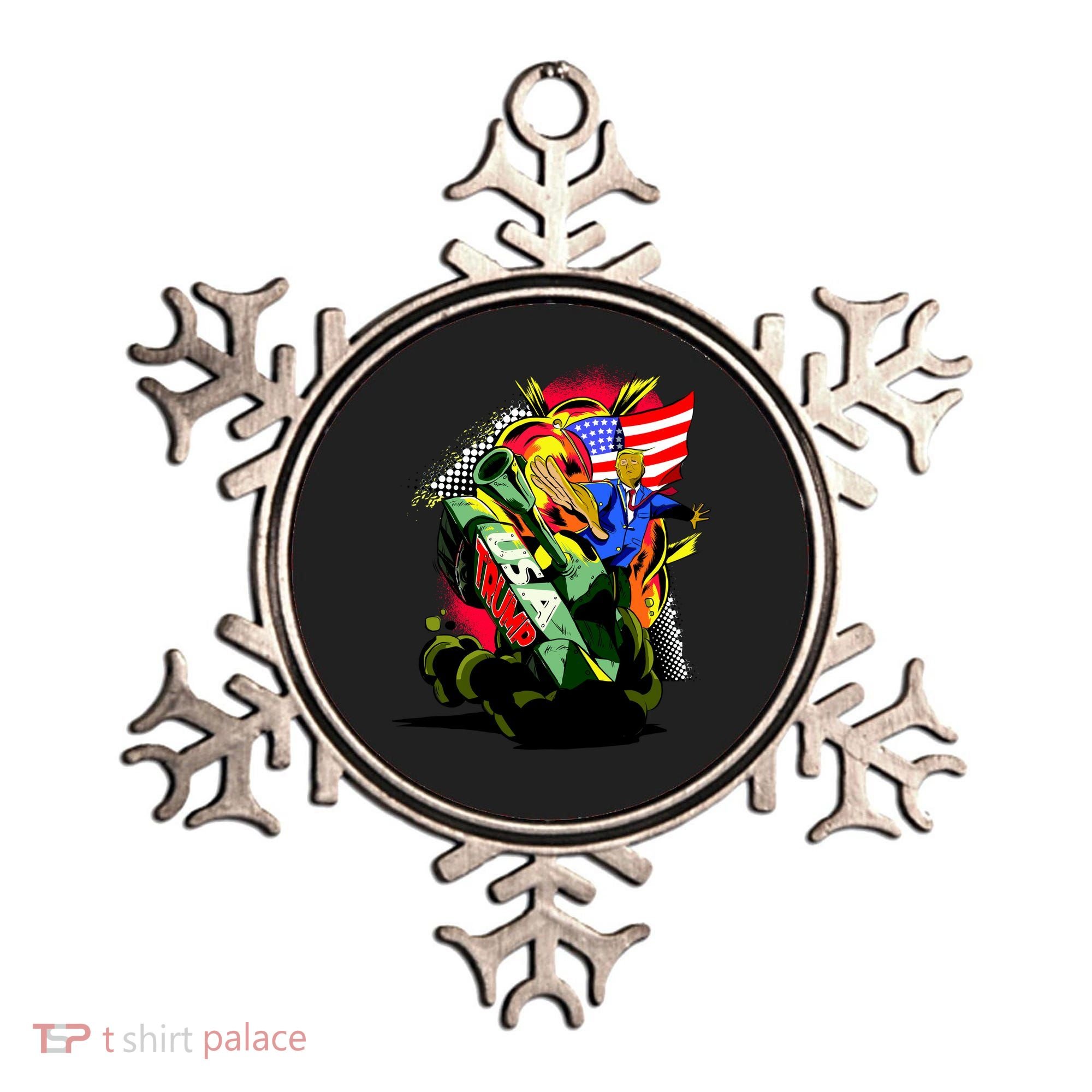Donald Trump USA Army Tank 2020 President Ornament