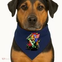 Donald Trump USA Army Tank 2020 President USA-Made Doggie Bandana thumb 1