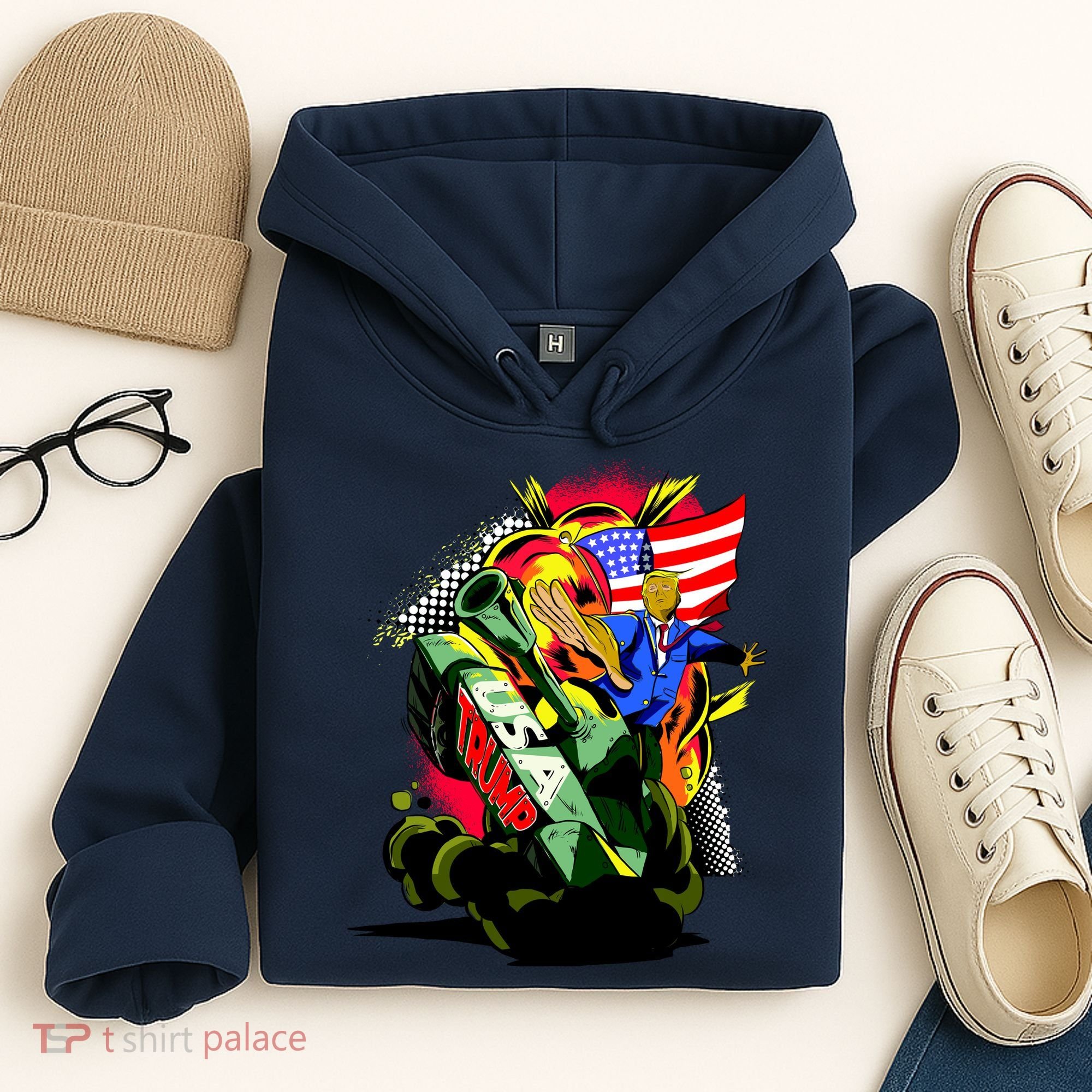 Donald Trump USA Army Tank 2020 President Hoodie