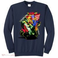 Donald Trump USA Army Tank 2020 President Sweatshirt thumb 0