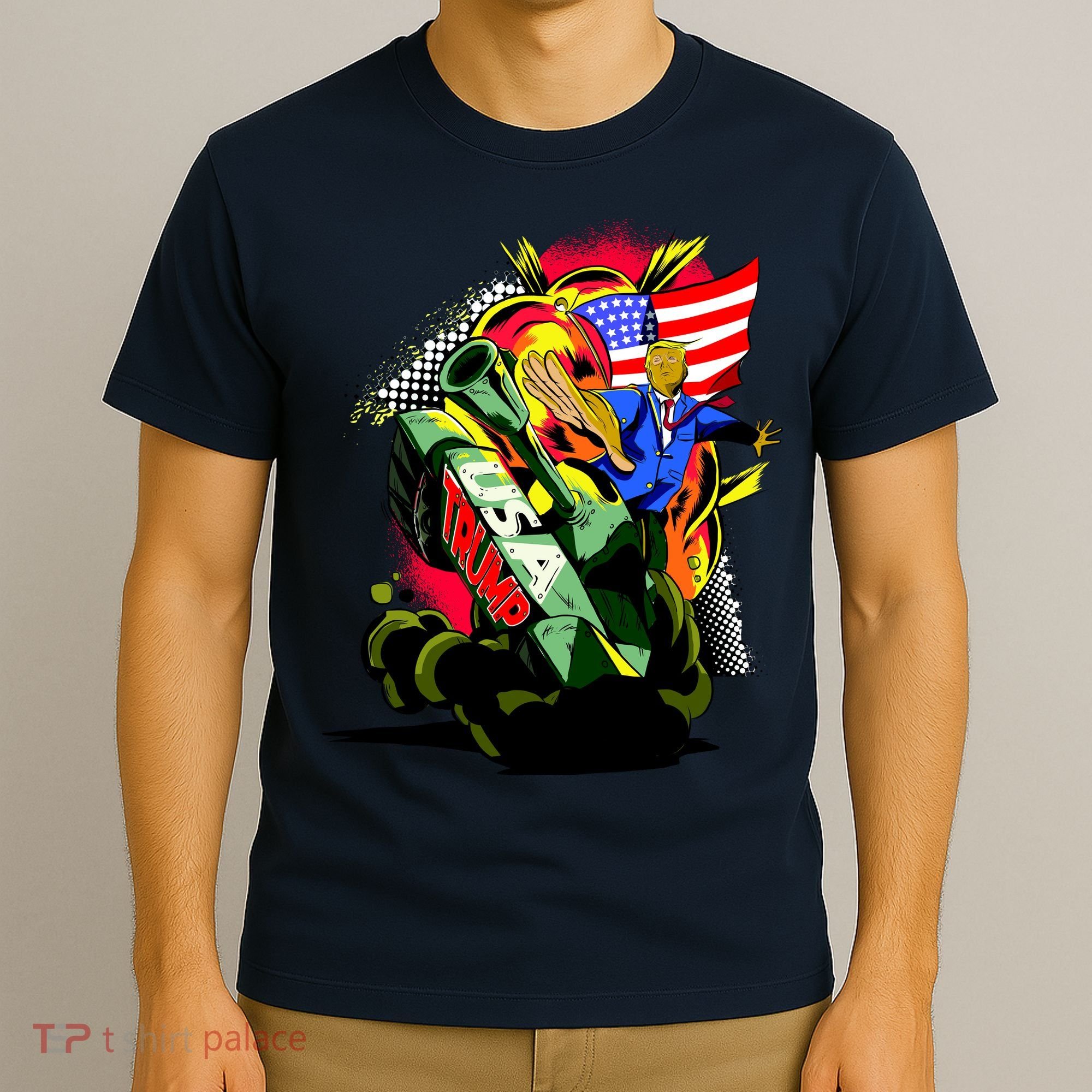 Donald Trump USA Army Tank 2020 President T-Shirt