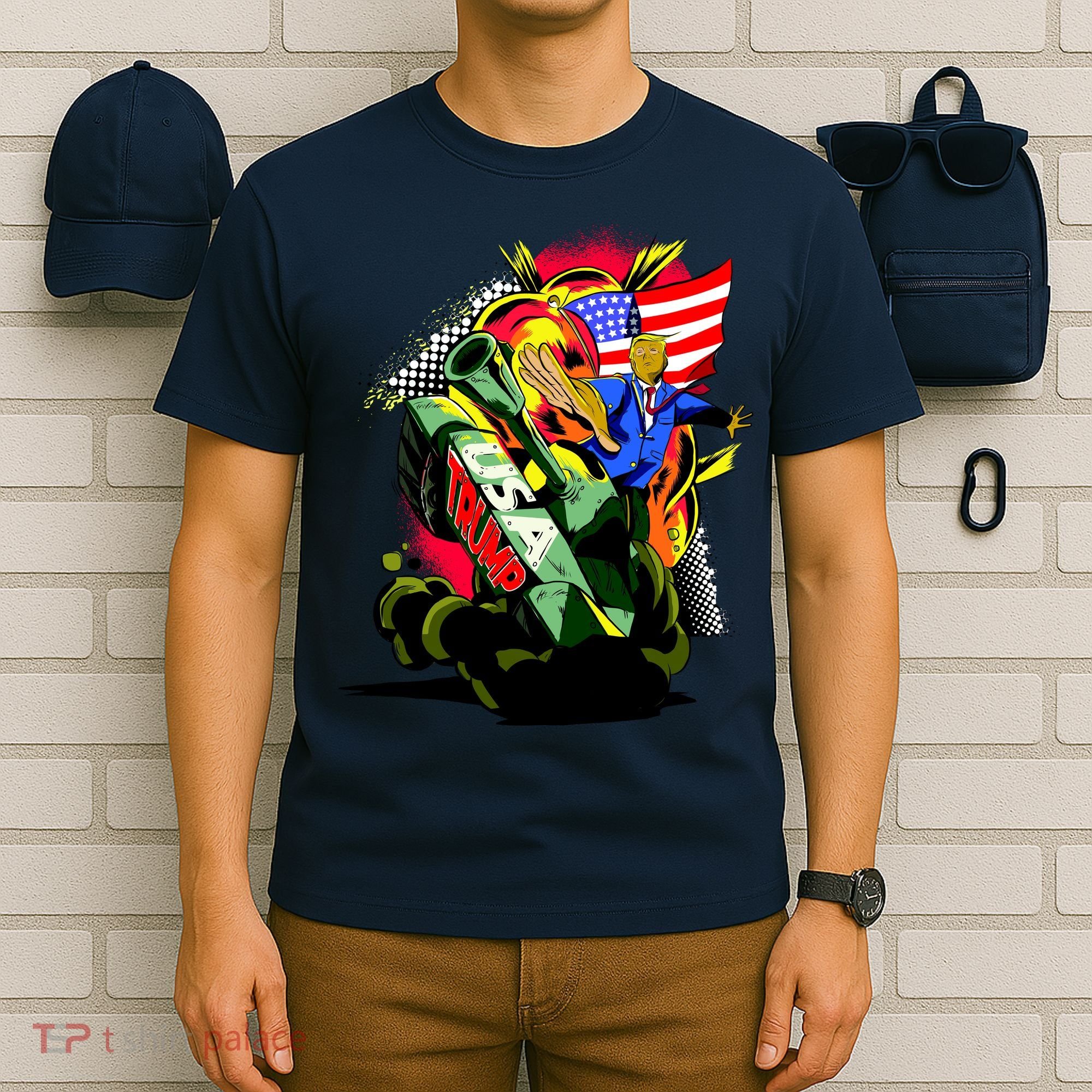 Donald Trump USA Army Tank 2020 President T-Shirt