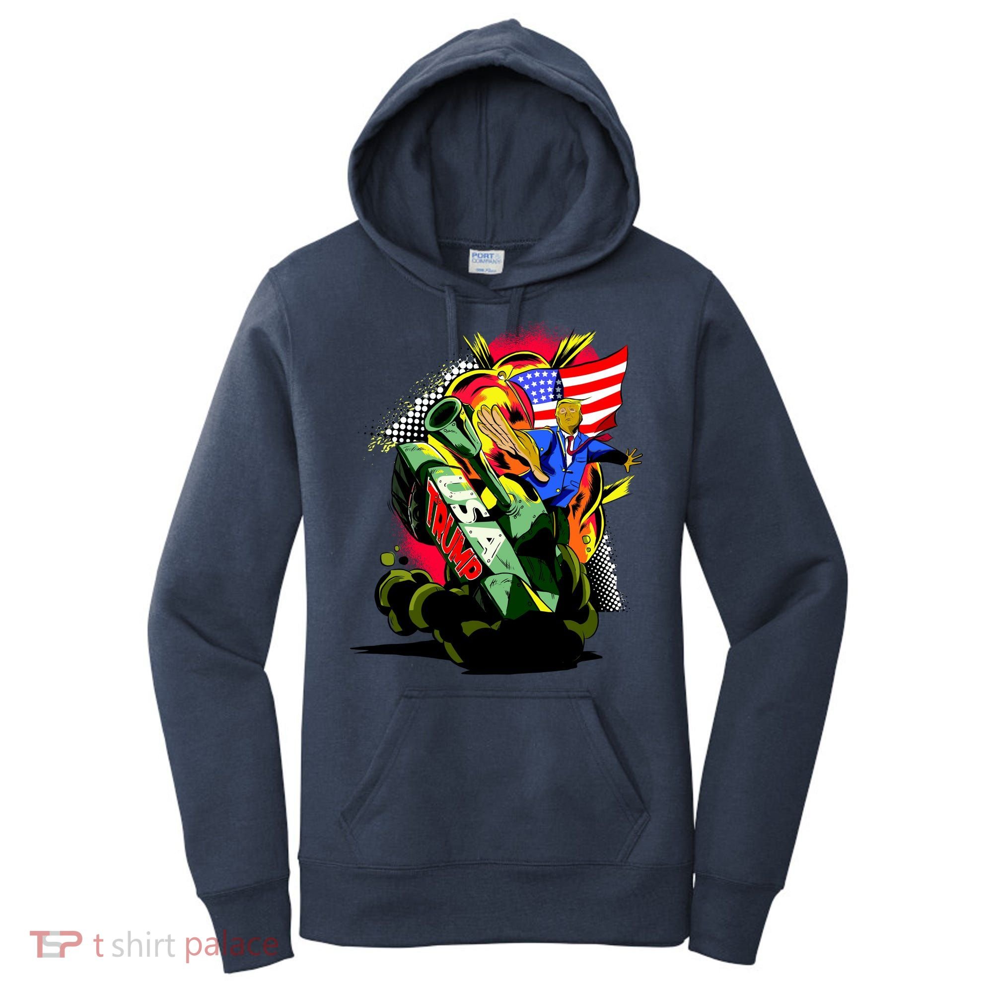 Donald Trump USA Army Tank 2020 President Women's Hoodie