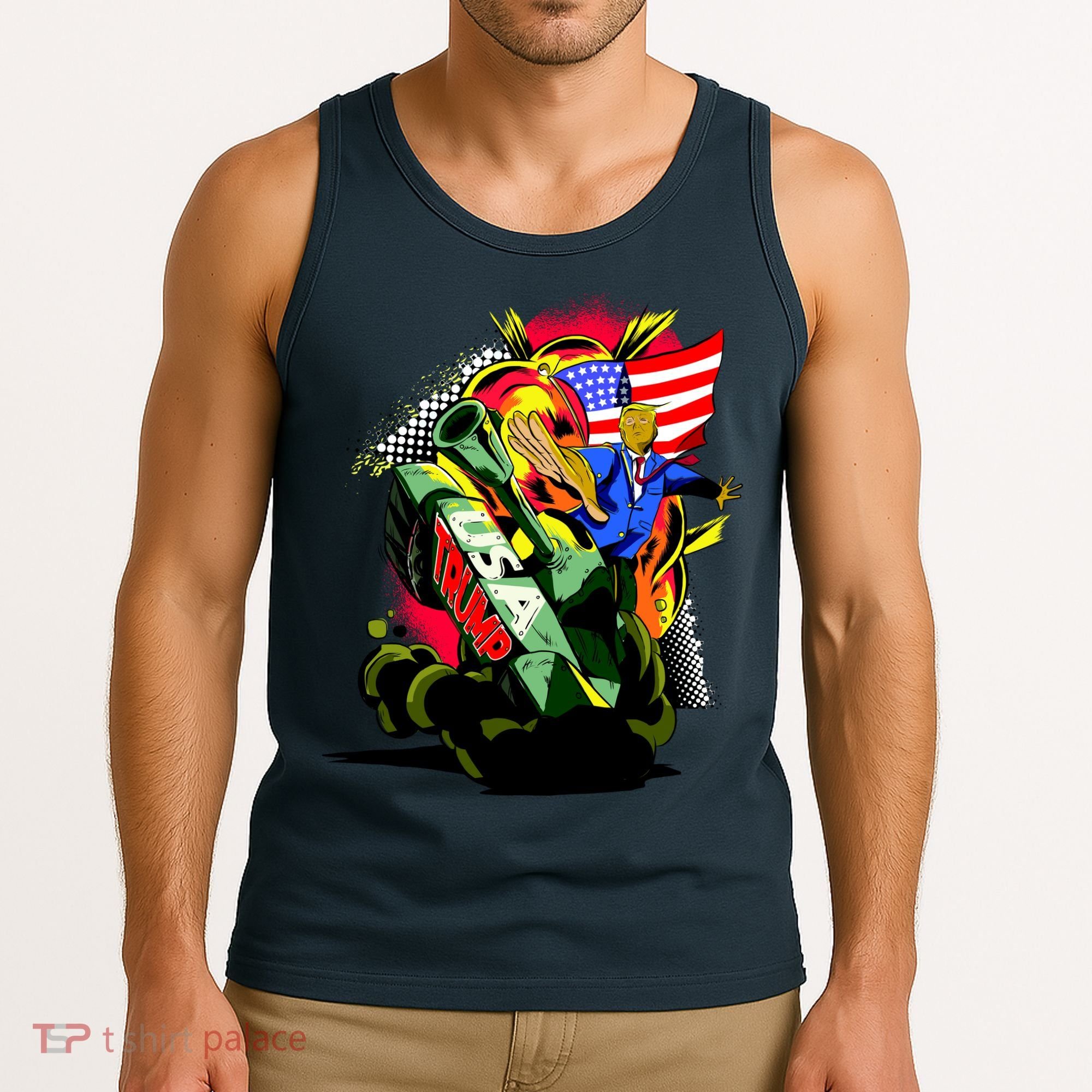 Donald Trump USA Army Tank 2020 President Tank Top