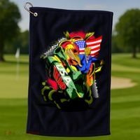 Donald Trump USA Army Tank 2020 President Golf Towel thumb 1