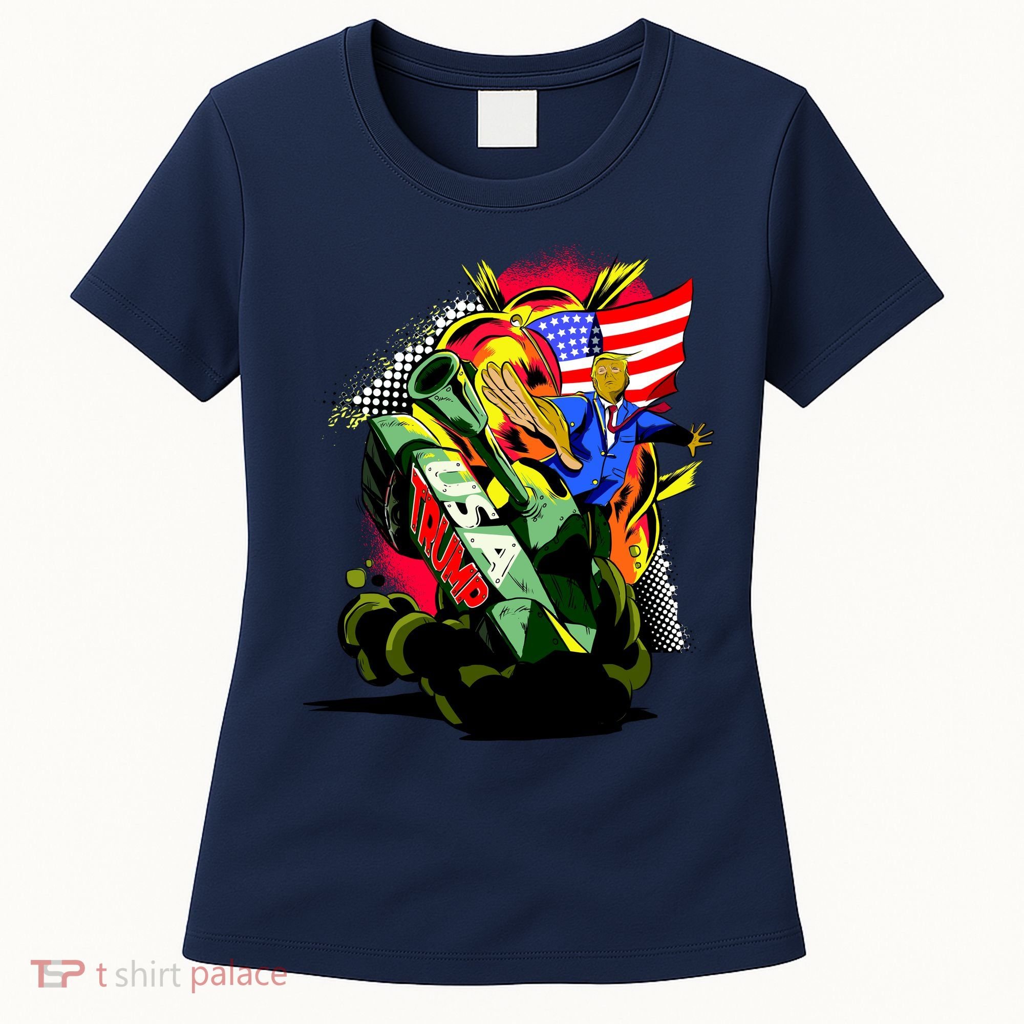 Donald Trump USA Army Tank 2020 President Women's T-Shirt