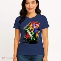 Donald Trump USA Army Tank 2020 President Women's T-Shirt thumb 4