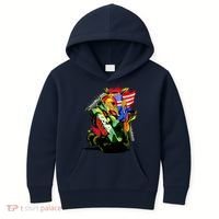 Donald Trump USA Army Tank 2020 President Kids Hoodie thumb 0