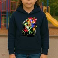 Donald Trump USA Army Tank 2020 President Kids Hoodie thumb 3