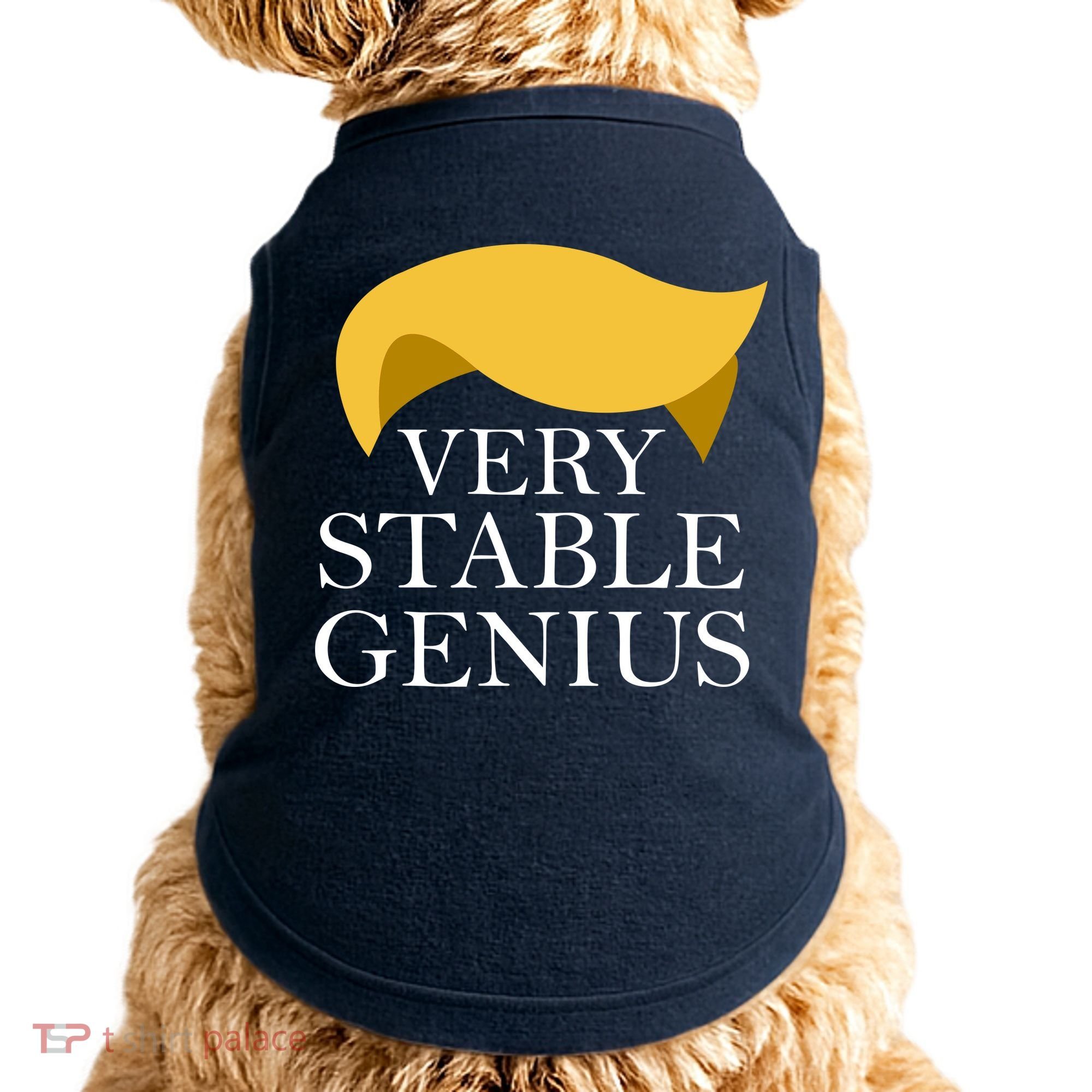 Donald Trump Very Stable Genius Doggie Tank