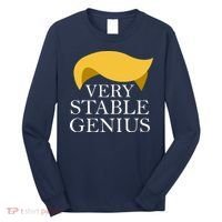 Donald Trump Very Stable Genius Long Sleeve Shirt thumb 0