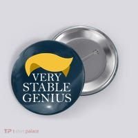 Donald Trump Very Stable Genius Button thumb 0