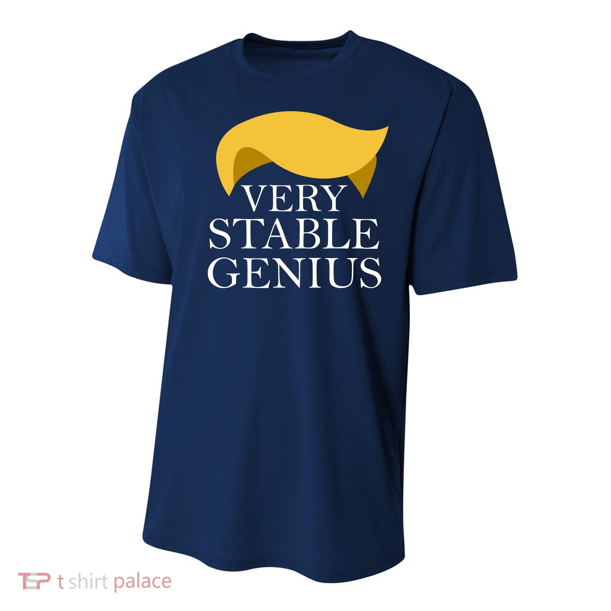 Donald Trump Very Stable Genius Youth Performance Sprint T-Shirt