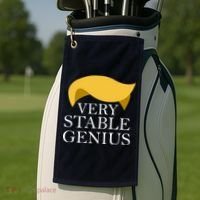 Donald Trump Very Stable Genius Golf Towel thumb 2