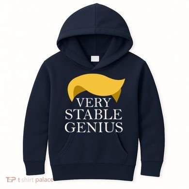Donald Trump Very Stable Genius Kids Hoodie