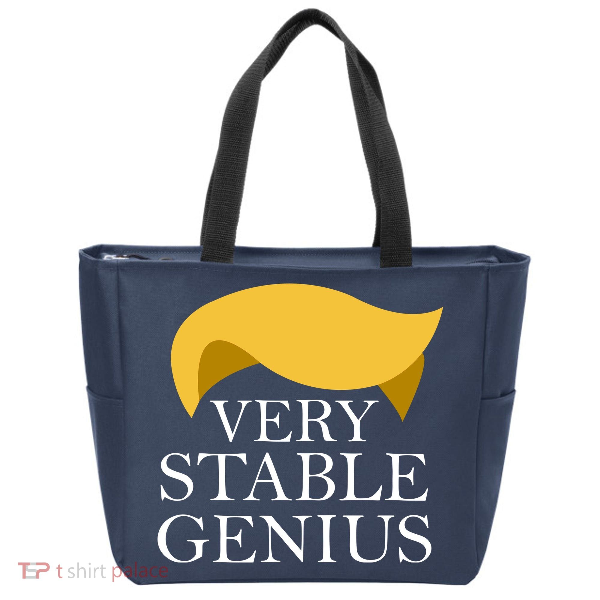 Donald Trump Very Stable Genius Tote Bag