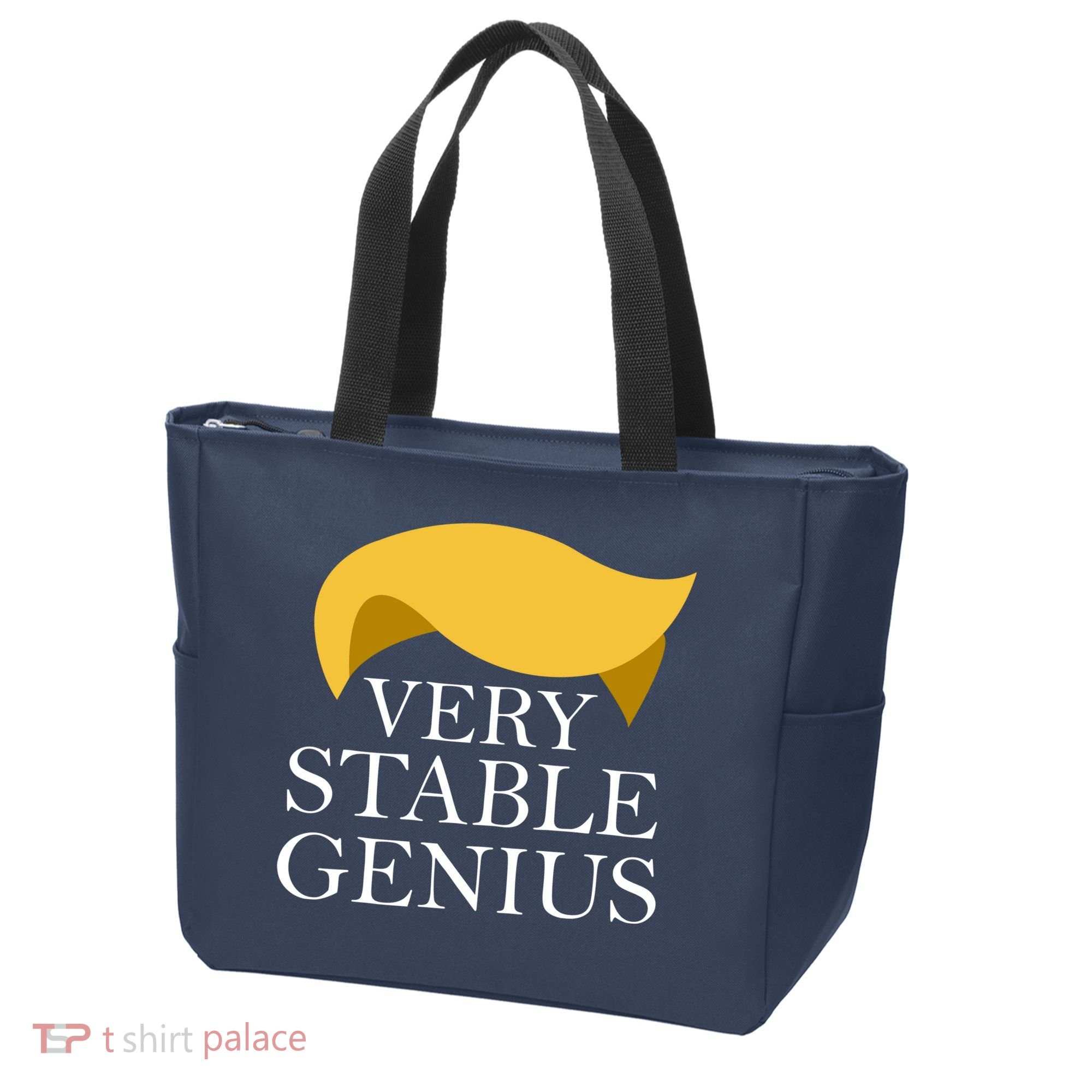 Donald Trump Very Stable Genius Tote Bag