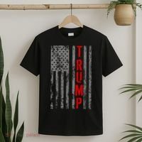 Donald Trump Vintage USA Flag T-Shirt thumb 2