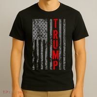 Donald Trump Vintage USA Flag T-Shirt thumb 3