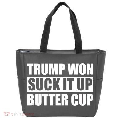 Donald Trump Won Suck It Up Butter Cup President Tote Bag