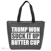 Donald Trump Won Suck It Up Butter Cup President Tote Bag thumb 0