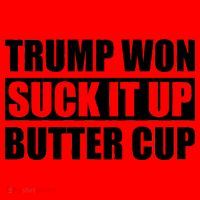Donald Trump Won Suck It Up Butter Cup President Santa Hat thumb 1