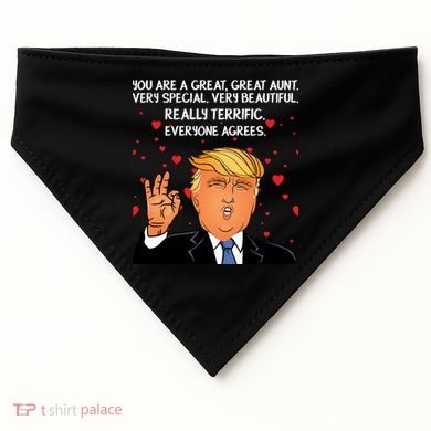 Donald Trump Your A Great Aunt USA-Made Doggie Bandana