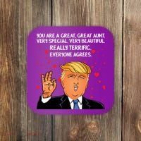 Donald Trump Your A Great Aunt Coaster thumb 0