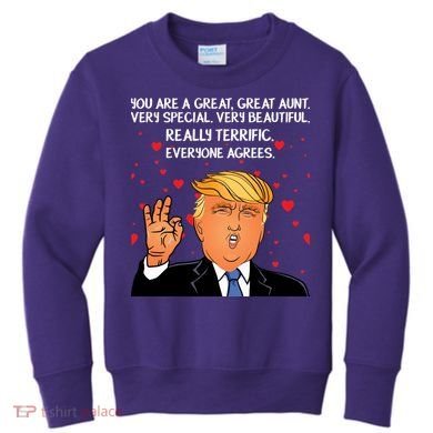 Donald Trump Your A Great Aunt Kids Sweatshirt
