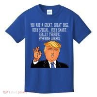 Donald Trump Your A Great Boss Kids T-Shirt thumb 0