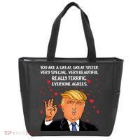 Donald Trump Your A Great Sister Tote Bag thumb 0