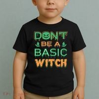 Don't Be A Basic Witch Toddler T-Shirt thumb 2