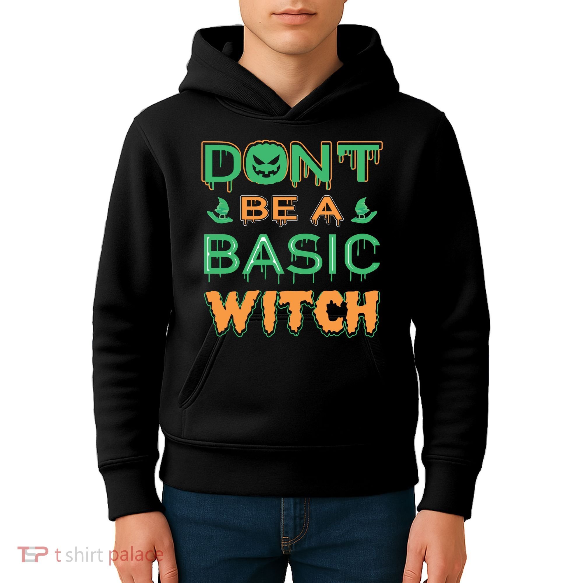 Don't Be A Basic Witch Kids Hoodie