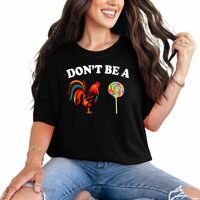 Don't Be A Chicken Lollipop Comfort Colors T-Shirt thumb 0