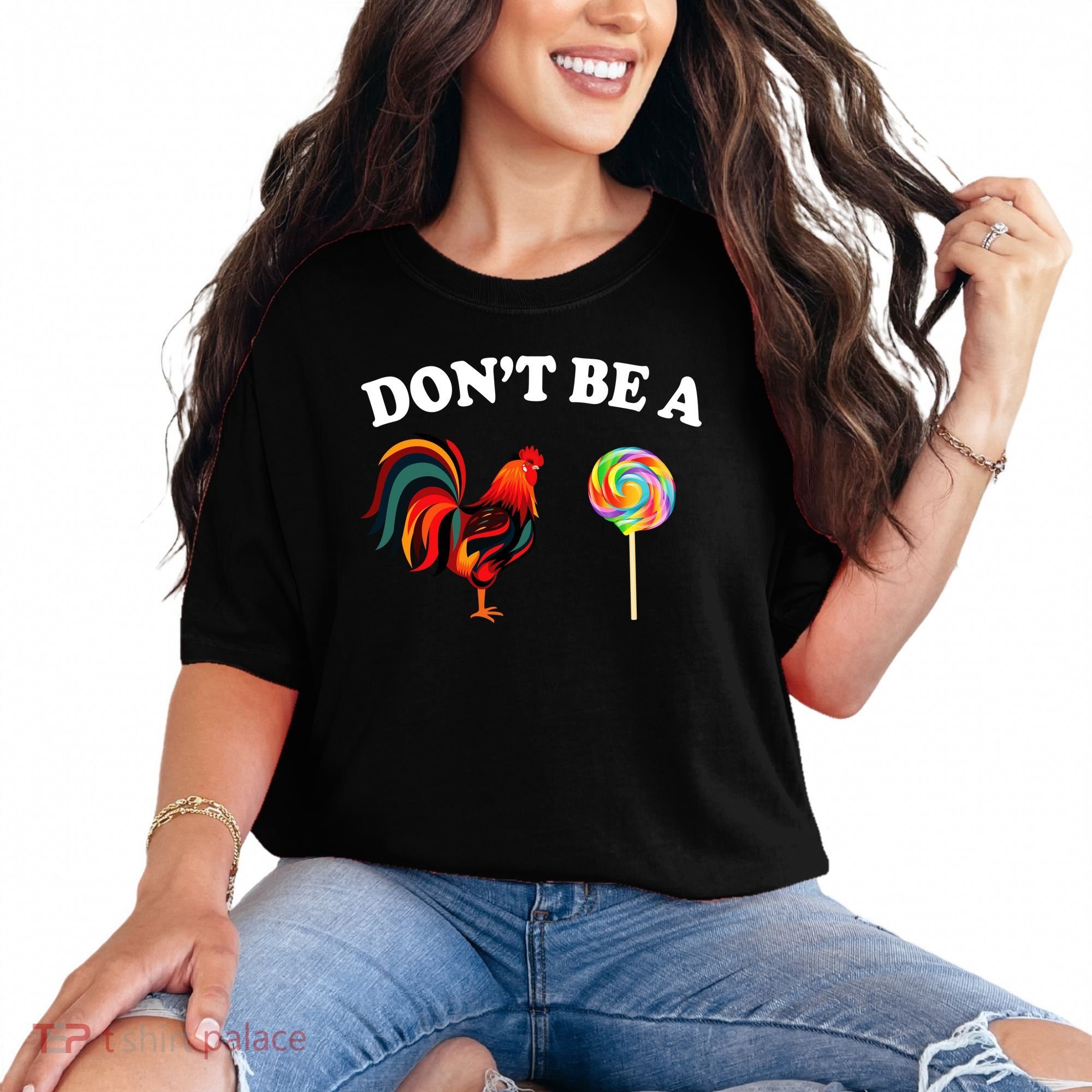 Don't Be A Chicken Lollipop Comfort Colors T-Shirt
