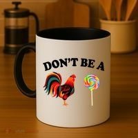 Don't Be A Chicken Lollipop Coffee Mug thumb 4