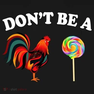 Don't Be A Chicken Lollipop Ornament