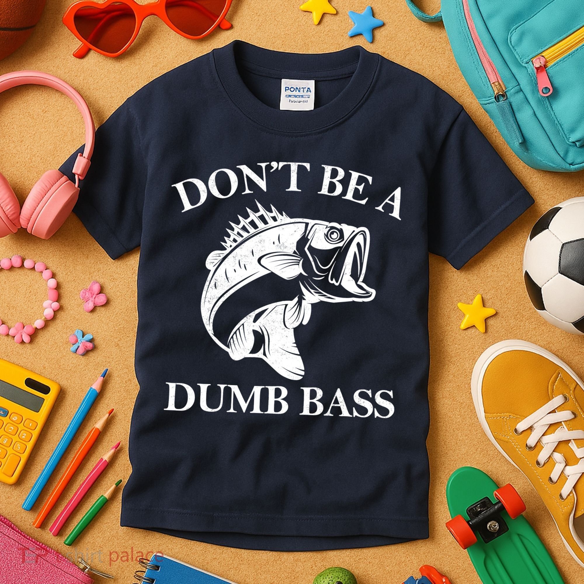 Don't Be A Dumb Bass Kids T-Shirt