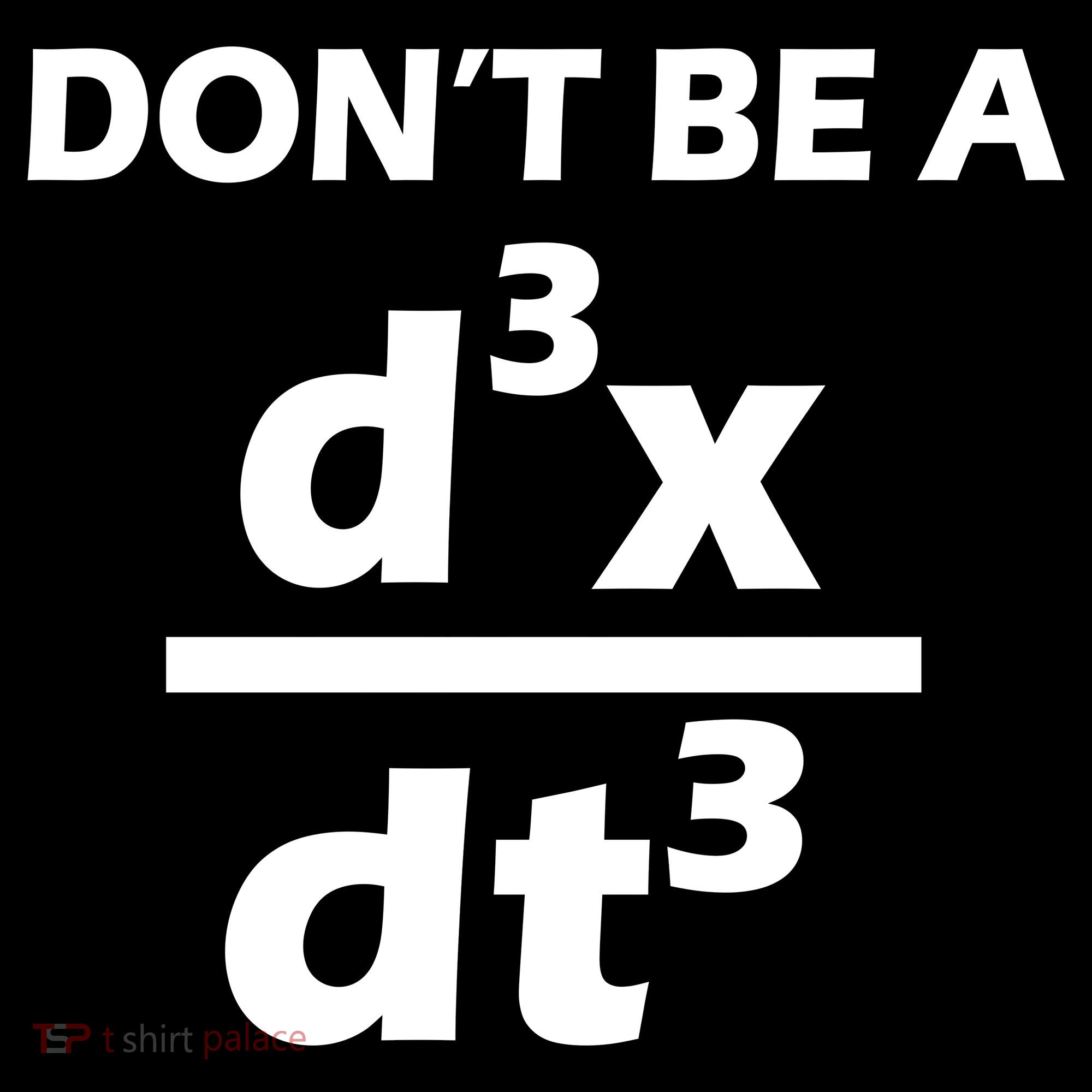 Don't Be A Jerk Mathematics Equation Doggie Tank